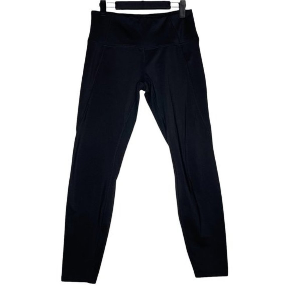 RBX Women's Size M Workout Activewear Gym Black Full Length Mid Rise Leggings - Picture 1 of 14